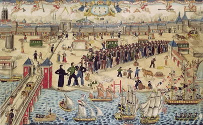 Aprendices de carpintero al final de su gira, 1826